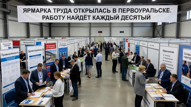 Ярмарка труда открылась в Первоуральске. Работу найдёт каждый десятый